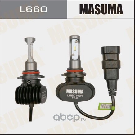 Лампа светодиодная 12/24V HB4 18W 4000lm P22d 6000K MASUMA LED 2 шт. картон купить 2 648 ₽