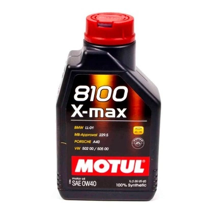 Масло моторное Motul 8100 X-max A3/B4; SN/CF 0W-40 синтетическое 1 л купить 1 209 ₽