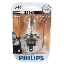 Лампа 12V H4 60/55W 1815lm P43T-38 3200K PHILIPS Vision 1 шт. блистер купить 533 ₽