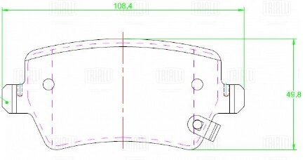 Колодки торм. для а/м JAC J7 (20-) диск. зад. TRIALLI купить 2 488 ₽