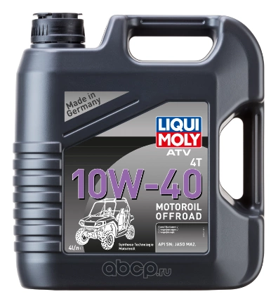 Масло моторное 4T Liqui Moly 4T ATV Motoroil 10W40 синтетическое 4 л купить 4 671 ₽