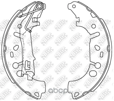 Колодки барабанные NIBK купить 4 524 ₽