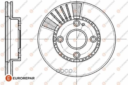 К-т 2 шт Диск тормозной MAZDA 323 89-04/DEMIO 98- передн EUROREPAR купить 936 ₽