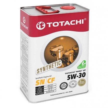 Масло моторное TOTACHI NIRO LV Synthetic 5W-30 синтетика 4 л купить 3 121 ₽