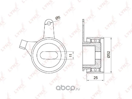 Ролик натяжной ГРМ LYNXauto купить 838 ₽
