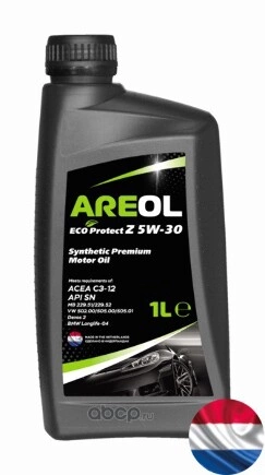 Масло моторное AREOL ECO Protect Z 5W-30 синтетика 1 л купить 1 363 ₽