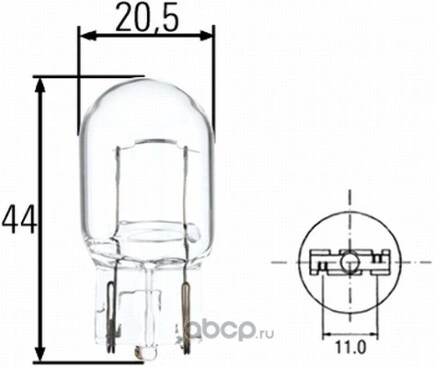 Лампа 12V W21W 21W W3x16d HELLA 1 шт. картон купить 146 ₽