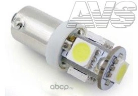 Автолампа светодиодная T4W (BA9S) 12V T8 B008 5SMD 5050 блистер 2шт AVS купить 195 ₽