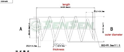 ПРУЖИНА передняя VW Golf 1.4/1.6 16V FSi 03 SENSEN scp10005 купить 1 161 ₽