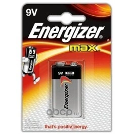 Батарейка алкалиновая Energizer MAX Крона 9V упаковка 1 шт. купить 481 ₽