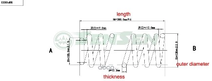 ПРУЖИНА передняя VW Passat 1.6-1.8 88-92 SENSEN купить 1 277 ₽