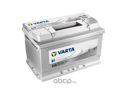 Аккумулятор VARTA Silver Dynamic 74 А/ч обратная R+ E38 278x175x175 EN750 А купить 15 253 ₽