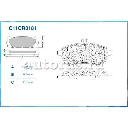 Колодки передние CWORKS купить 1 890 ₽