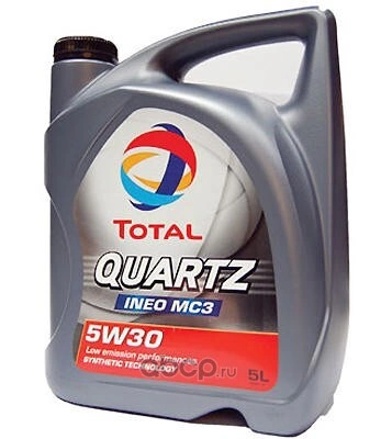 Масло моторное Total Quartz Ineo MC3 5W-30 синтетическое 5 л купить 5 036 ₽