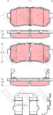 Колодки тормозные задние TRW купить 3 019 ₽