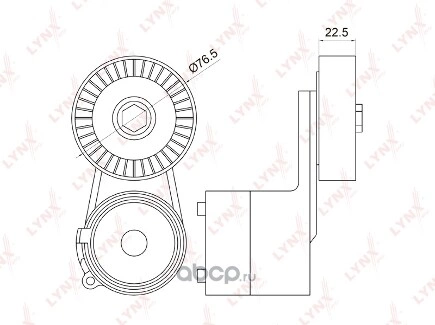 Натяжитель с роликом приводной LYNXauto купить 4 634 ₽