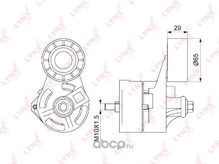 Натяжитель с роликом приводной LYNXauto купить 5 124 ₽