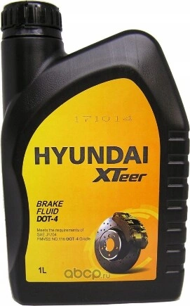 Жидкость тормозная Hyundai Xteer Brake Fluid DOT4 1 л купить 1 125 ₽