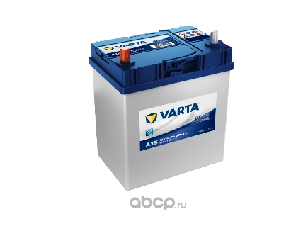 Аккумулятор VARTA Blue Dynamic 40 А/ч прямая L+ A15 187x127x227 EN330 А купить 9 756 ₽