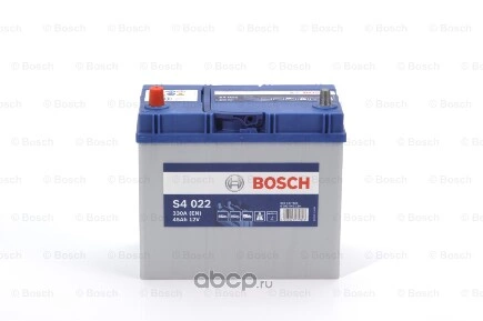 Аккумулятор BOSCH Silver JIS 45 А/ч прямая L+ 238x129x227 EN330 А купить 13 343 ₽