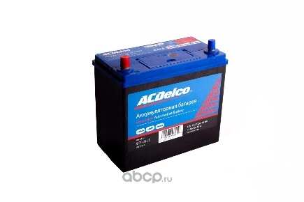 Аккумулятор ACDelco 45 А/ч прямая L+ 238x129x225 EN425 А купить 7 485 ₽