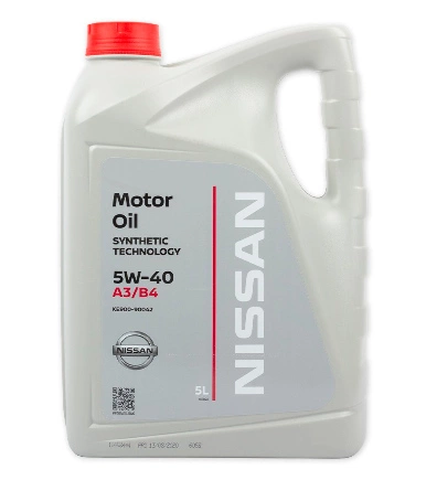 Масло моторное NISSAN Motor Oil 5W-40 синтетическое 5 л купить 5 700 ₽