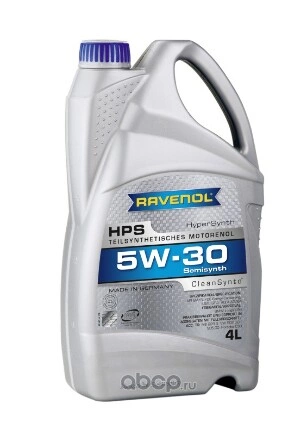 Масло моторное Ravenol HPS 5W-30 полусинтетика 4 л купить 3 875 ₽