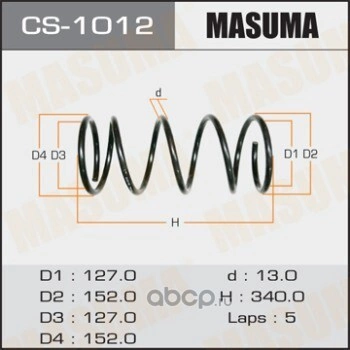 Пружина передняя TOYOTA COROLLA MASUMA купить 2 294 ₽