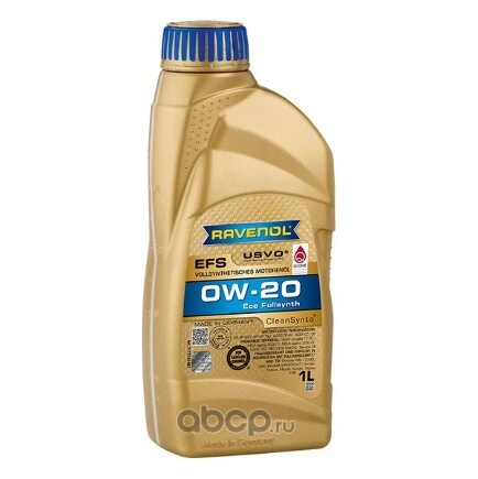 Моторное масло EFS 0W-20 1л Ravenol купить 2 841 ₽