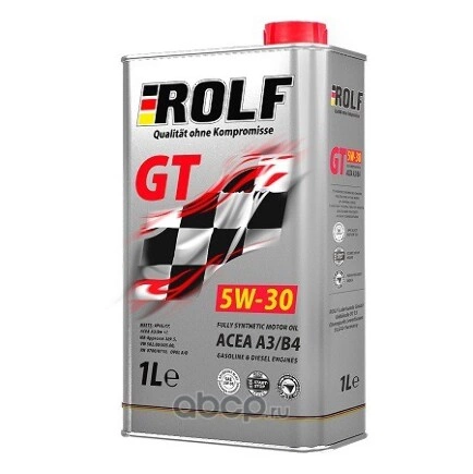 Масло моторное ROLF GT 5W-30 синтетическое 1 л купить 868 ₽