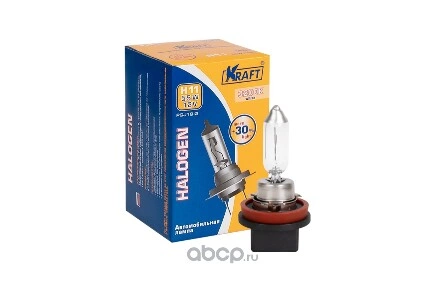 Лампа галогеновая Kraft H11 PGJ19-2 12V 55 2900 1 шт. купить 285 ₽