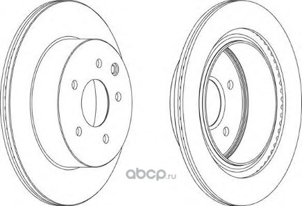 Диск тормозной задний NISSAN QASHQAI/X-TRAIL/RENAULT KOLEOS FERODO купить 3 598 ₽