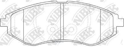 Колодки передние NIBK купить 2 555 ₽