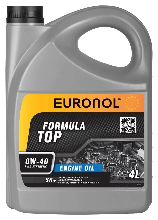 Масло моторное EURONOL TOP FORMULA 0W-40 4 л купить 3 232 ₽