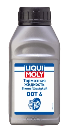 Жидкость тормозная LIQUI MOLY Bremsflussigkeit DOT4 0,25 л купить 553 ₽