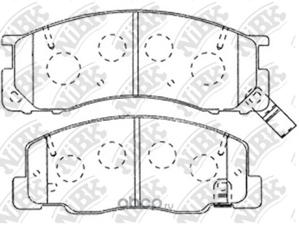 Колодки передние NIBK купить 3 522 ₽