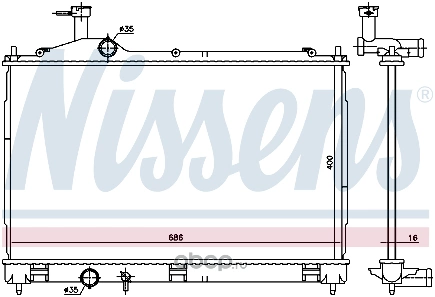 Радиатор основной NISSENS купить 22 838 ₽