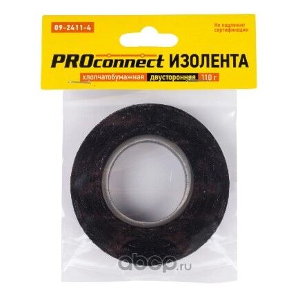 Изолента ХБ PROconnect 18x0,35 мм, (ролик 16,4 м/110 г) (2-ПОЛ) PROconnect 0924114 купить 128 ₽