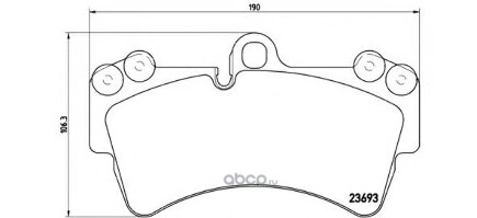 Колодки тормозные передние BREMBO купить 9 137 ₽