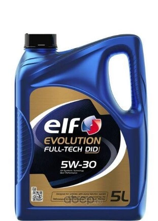 Масло моторное ELF EVOLUTION FULLTECH DID 5W30 5л. ELF купить 5 813 ₽