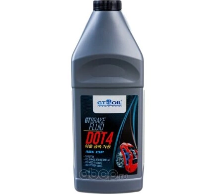 Тормозная жидкость GT Brake Fluid DOT 4 1 л. GT OIL купить 609 ₽