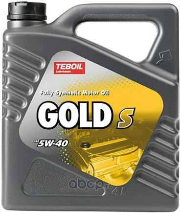 Масло моторное TEBOIL GOLD S 5W-40 синтетическое 4 л купить 2 451 ₽