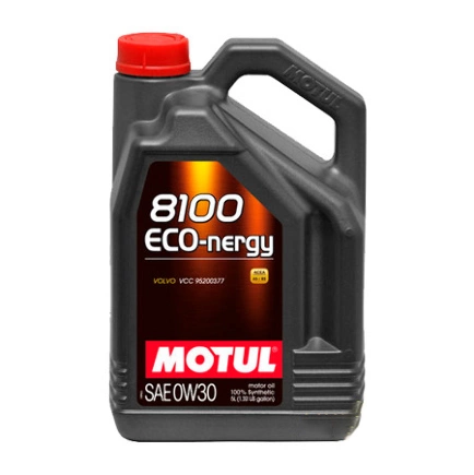 Масло моторное Motul 8100 Eco-nergy SM/CF 0W-30 синтетическое 5 л купить 7 950 ₽