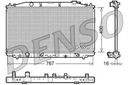 Радиатор основной DENSO купить 22 619 ₽