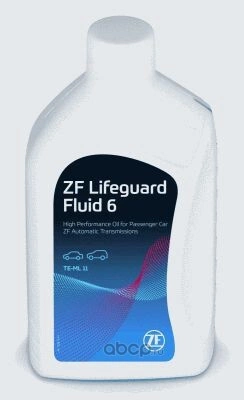 Масло трансмиссионное ZF ATF LIFEGUARD FLUID 6HP 1 л купить 2 197 ₽