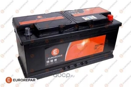 Аккумулятор Eurorepar Start-stop AGM 95 А/ч обратная R+ 353x175x190 EN850 А EUROREPAR купить 23 780 ₽