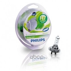 Лампа 12V H7 55W PHILIPS Longerlife Eco Vision 2 шт. блистер купить 2 191 ₽