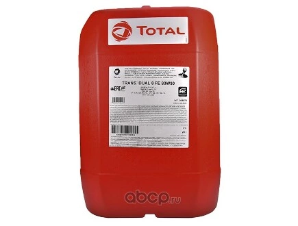 Масло трансмиссионное TOTALENERGIES Transmission Dual 8 FE 80W-90 20 л купить 19 586 ₽