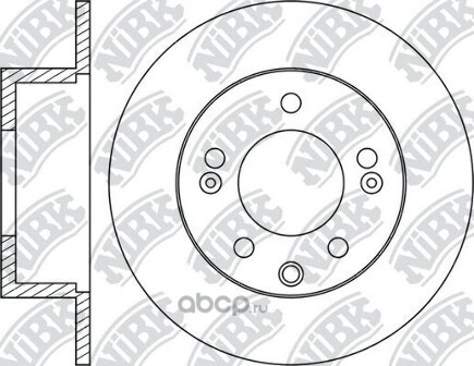 Диск тормозной задний KIA Cerato 08- / Soul 08- NIBK купить 4 127 ₽