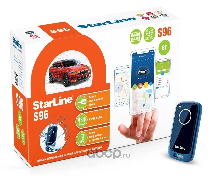 Сигнализация S96 BT GSM GPS 2CAN+4LIN, SLAVE,3D датчик,метка BLE 2 шт, запуск, сирена StarLine купить 27 046 ₽